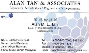 ALAN TAN & ASSOCIATES